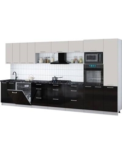 Кухонный гарнитур Интерлиния Мила Gloss 4.0-ПМ1