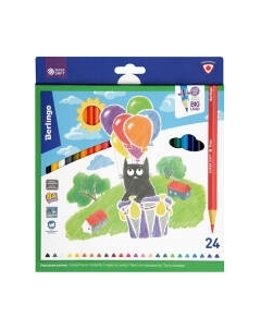 Набор цветных карандашей Berlingo SuperSoft Жил-был кот / SS00524