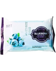 Мыло твердое Jigott Blueberry Scrub Soap с экстрактом черники