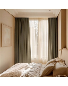 Комплект штор Волшебная ночь Текстурный Блэкаут 150x270см / 930805