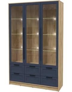 Шкаф с витриной Интерлиния Концепт Тренд КТ-ШВ3 с подсветкой