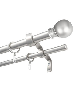 Карниз для штор Sundays Home Тиффани Раздвижной 25/28мм 2-х рядный Sundays home