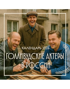 Календарь настенный Эксмо Голливудские актеры в России. 2026 год