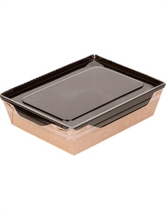 Набор одноразовых контейнеров OSQ OpSalad 500 Black Edition 140/165x105/120x45 Osq