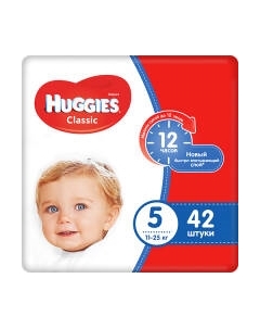 Подгузники-трусики детские Huggies Classic Jumbo 5