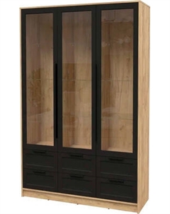 Шкаф с витриной Интерлиния Концепт Тренд КТ-ШВ3