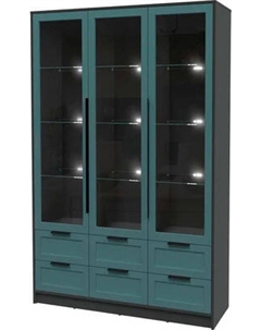 Шкаф с витриной Интерлиния Концепт Тренд КТ-ШВ3 с подсветкой