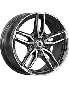 Литой диск K&K Бартон 17x8" 5x114.3мм DIA 60.1мм ET 45мм Алмаз черный K&k