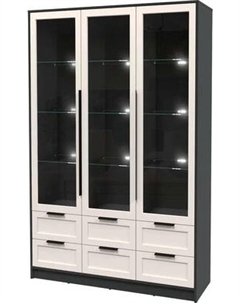 Шкаф с витриной Интерлиния Концепт Тренд КТ-ШВ3 с подсветкой