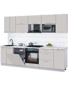 Кухонный гарнитур Интерлиния Мила Gloss 2.8-ПМ2