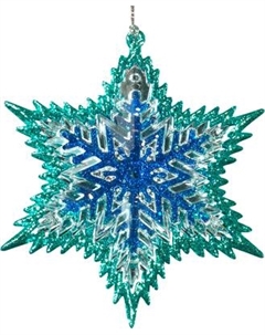 Елочная игрушка Erich Krause Лазурный снегопад / 43426 Erich krause