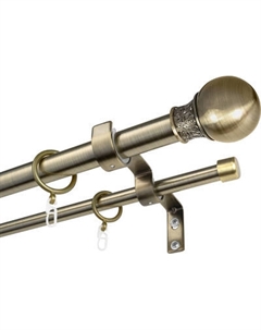 Карниз для штор Sundays Home Тиффани Раздвижной 25/28мм 2-х рядный Sundays home