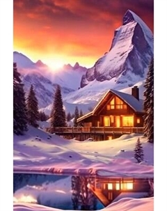 Набор алмазной вышивки Школа талантов Домик в горах / 10335477
