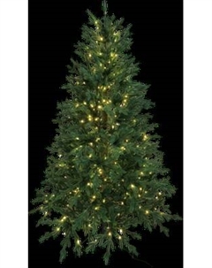 Ель искусственная Уральская ёлка и игрушка Уральская с гирляндой