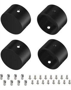 Заглушка для профиля Arlight WPH-FLEX-D22-360deg BLACK ALU глухая / 049938