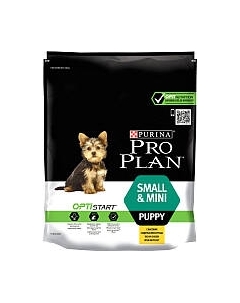 Сухой корм для собак Pro Plan Puppy Small & Mini с курицей и рисом Pro plan