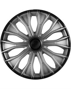 Набор колпаков LION Волтек 14" карбон пруж. LW1462 Lion