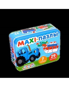 Развивающая игра Синий трактор Макси-пазлы. Забавный транспорт / 9454938