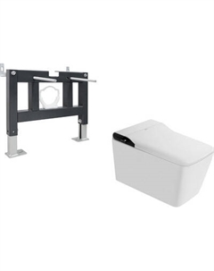 Унитаз подвесной с инсталляцией Abber Bequem AC1215S-AC0101P
