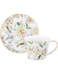 Чашка с блюдцем Elan Gallery Корнелия / 730850 Elan gallery