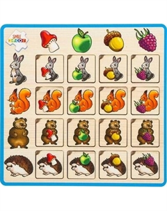 Развивающая игра Smile Decor Головоломка. Лесные запасы / 10549072 Smile decor