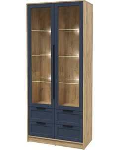 Шкаф с витриной Интерлиния Концепт Тренд КТ-ШВ2 с подсветкой