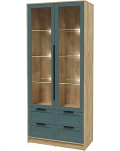 Шкаф с витриной Интерлиния Концепт Тренд КТ-ШВ2 с подсветкой