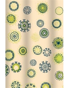 Шторка-занавеска для ванны V-line Одуванчики 180x180