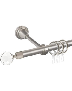 Карниз для штор АС ФОРОС Grace D19Г + наконечники Кристалл Ас форос
