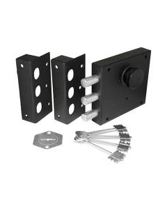 Замок накладной Avers Богатырь с вертушкой 2 ответные планки