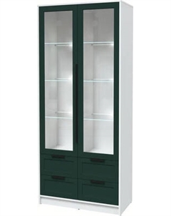 Шкаф с витриной Интерлиния Концепт Тренд КТ-ШВ2 с подсветкой