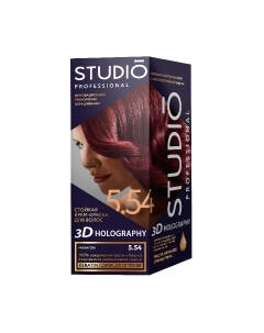 Крем-краска для волос Studio Professional 3D Holography 5.54 Studio professional