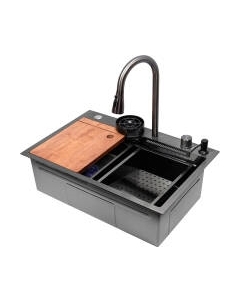 Мойка кухонная со смесителем Arfeka Eco AR PVD Nano 68x45