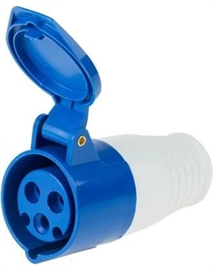 Вилка штепсельная Rexant 2Р+РЕ 16А / 11-8918