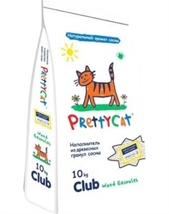 Наполнитель для туалета Prettycat Древесный Wood Granules 27022 / 620277