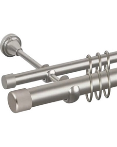 Карниз для штор АС ФОРОС Grace D25Г/16Г + заглушка Закругленная Ас форос