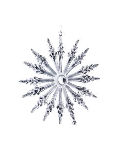 Елочная игрушка Erich Krause Decor Снежинка ледяные кристаллы / 47460 Erich krause
