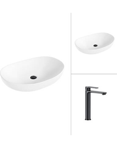 Умывальник со смесителем Lauter 21502 + Moon 21СК8691BS