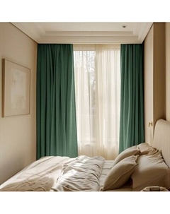 Комплект штор Волшебная ночь Текстурный Блэкаут с подхватами 200x270/930807