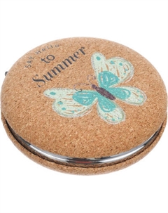 Зеркало карманное Dewal Beauty Пробковая / DPMP-2712PN