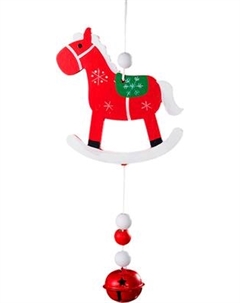 Елочная игрушка Erich Krause Decor Лошадка-качалка с бубенчиком / 53599 Erich krause