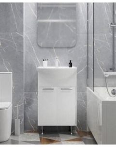 Тумба с умывальником Mixline АлАн-55 554982 + Уют 55