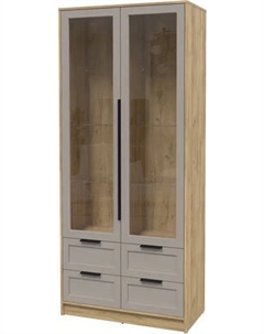 Шкаф с витриной Интерлиния Концепт Тренд КТ-ШВ2
