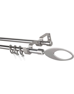 Карниз для штор Sundays Home Лайт Эллипс 16мм+16мм двухрядный Sundays home