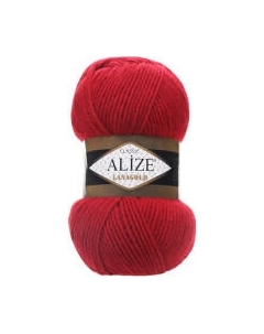 Пряжа для вязания Alize Lanagold 49% шерсть, 51% акрил / 56