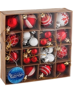 Набор шаров новогодних Волшебная страна Зимняя рябина / 108569