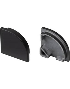 Заглушка для профиля Arlight SL-KANT-H20 BLACK глухая / 049404