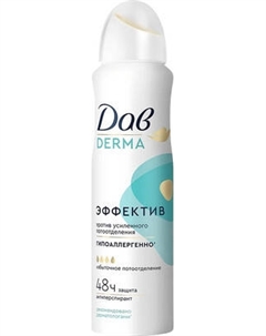 Антиперспирант-спрей Dove Derma Эффектив гипоаллергенный