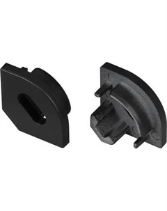 Заглушка для профиля Arlight SL-KANT-H10 BLACK с отверстием / 049410