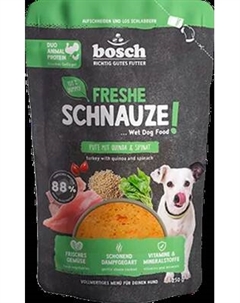 Влажный корм для собак Bosch Petfood Freshe Schnauze индейка с киноа и шпинатом Bosch petfood